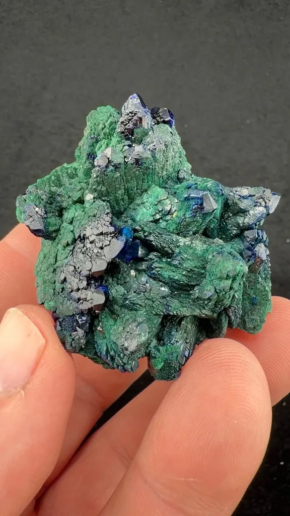 Azurite from Chessy, Auvergne-Rhône-Alpes, France - image 2