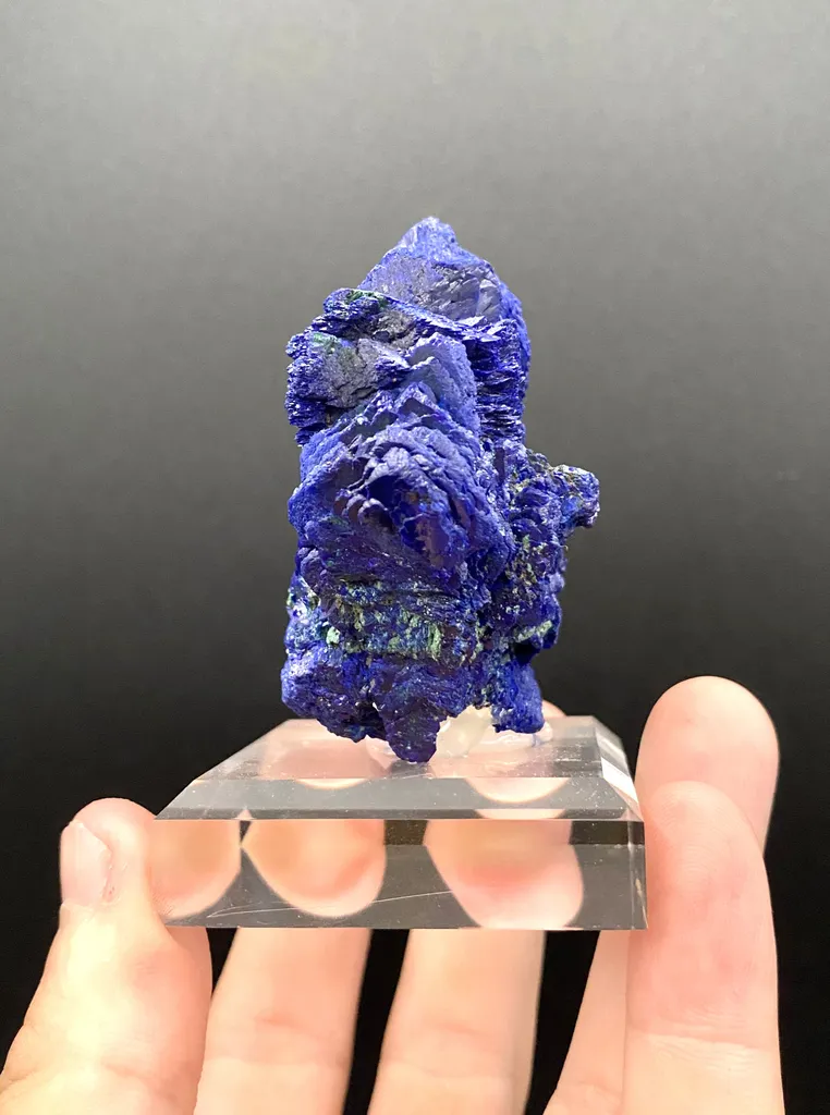 Azurite from DR Congo, Lualaba, Mutshatsha, Sicomines copper-cobalt project, Mashamba West Mine - image 4
