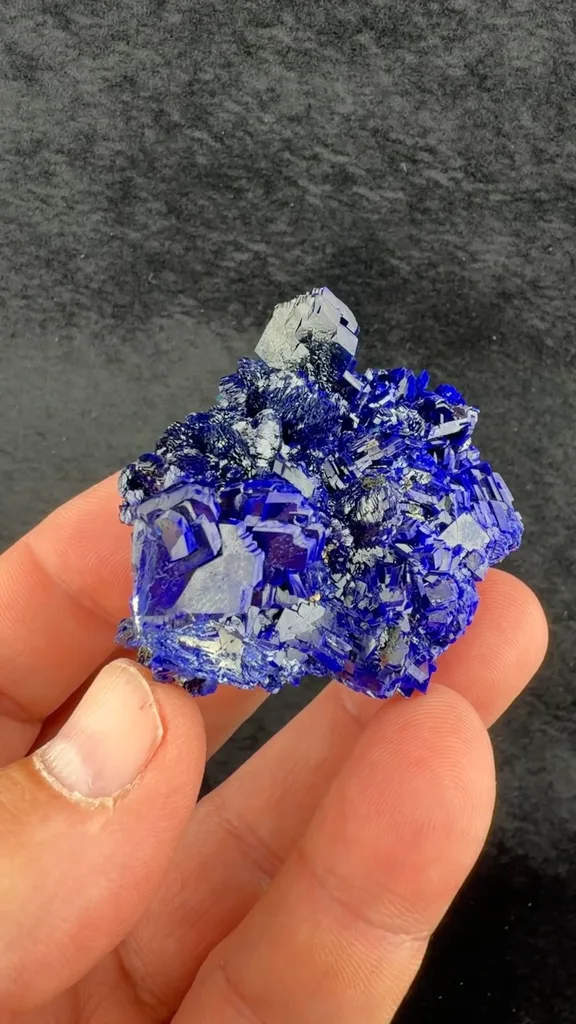Azurite from Drâa-Tafilalet Region, Morocco - image 2