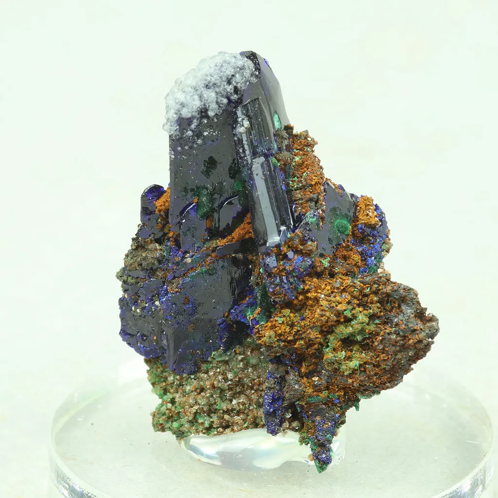 Azurite from Greece, Attica, Christiana Mine - image 4