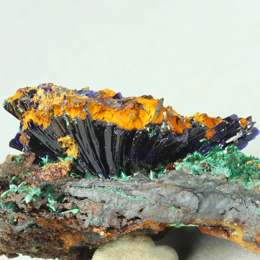 Azurite from Greece, Attica, Christiana Mine image