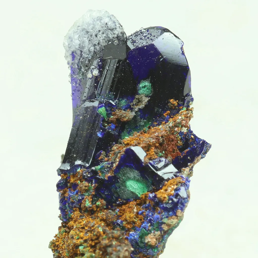 Azurite from Greece, Attica, Christiana Mine