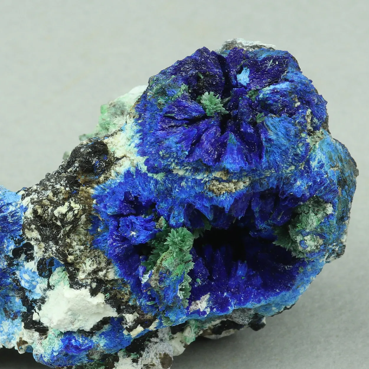Azurite from Greece, Attica, Christiana Mine - image 3