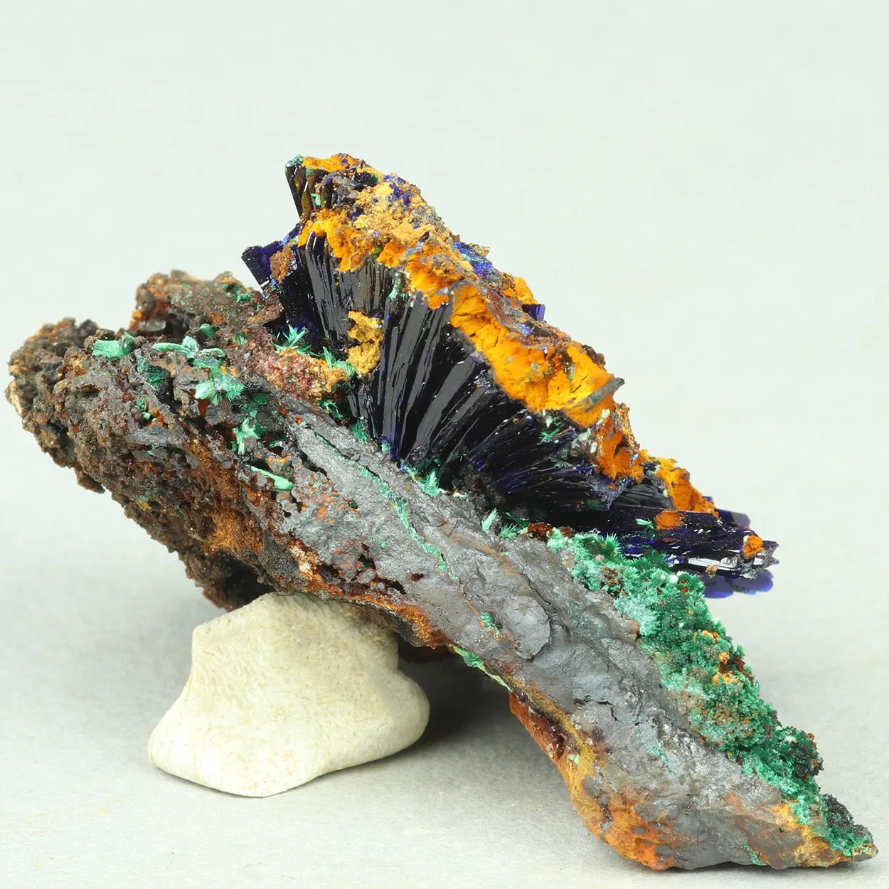Azurite from Greece, Attica, Christiana Mine - image 4