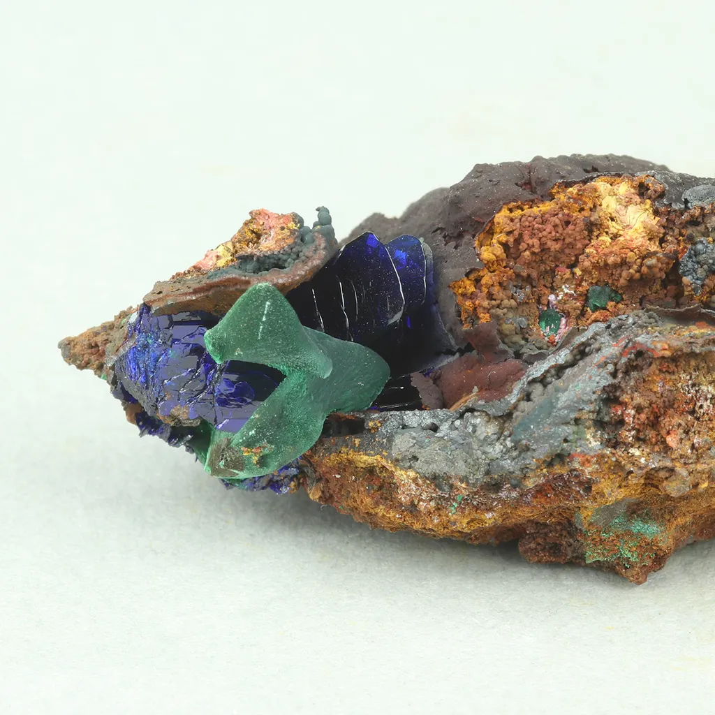 Azurite from Greece, Attica, Christiana Mine - image 2