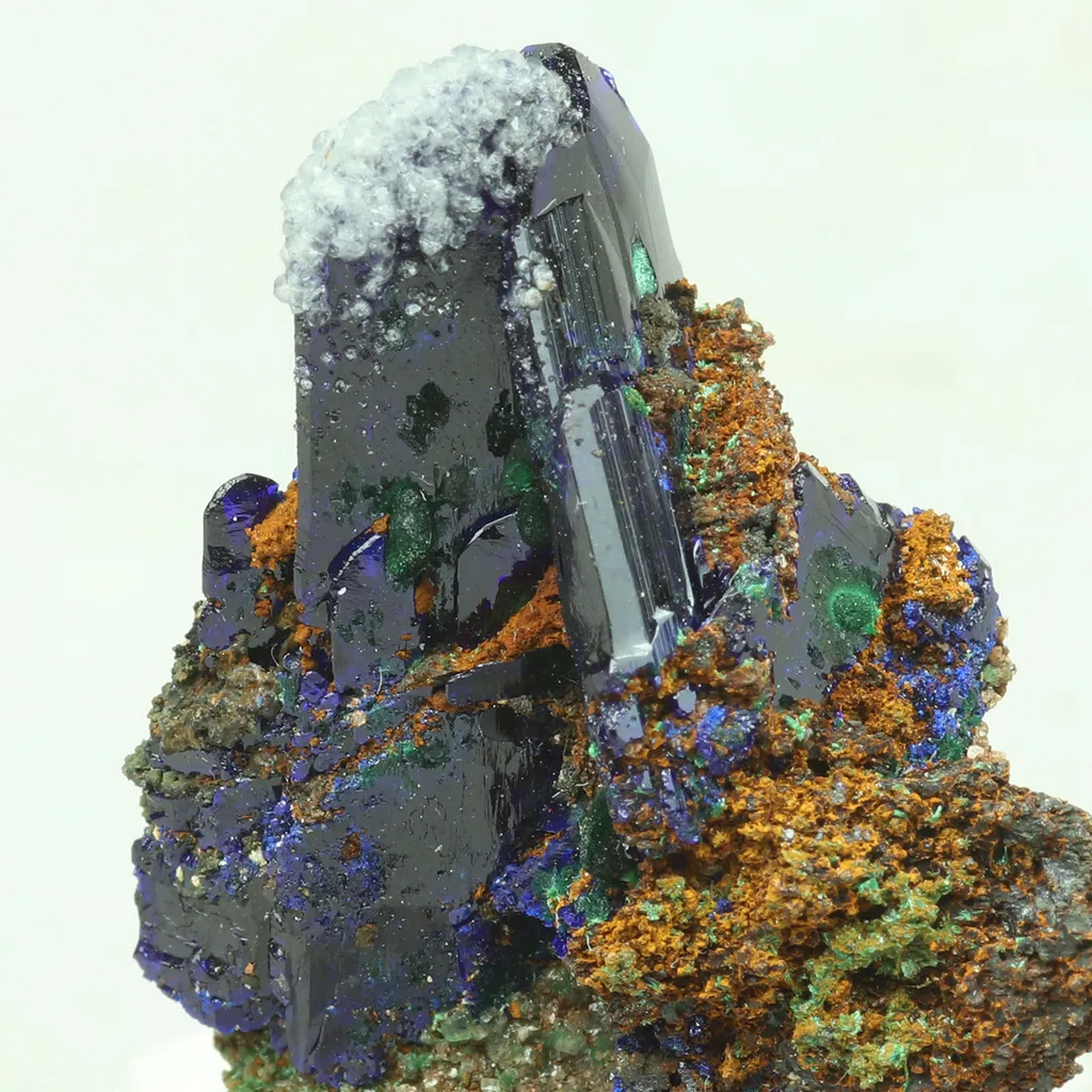 Azurite from Greece, Attica, Christiana Mine - image 3