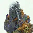 Azurite from Greece, Attica, Christiana Mine - image 3