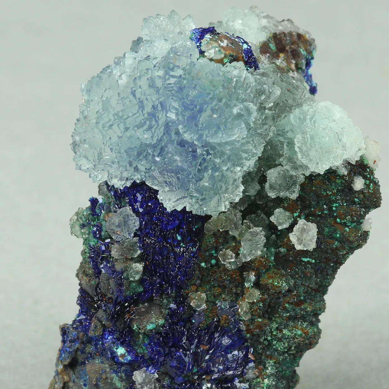 Azurite from Greece, Attica, Christiana Mine - image 2