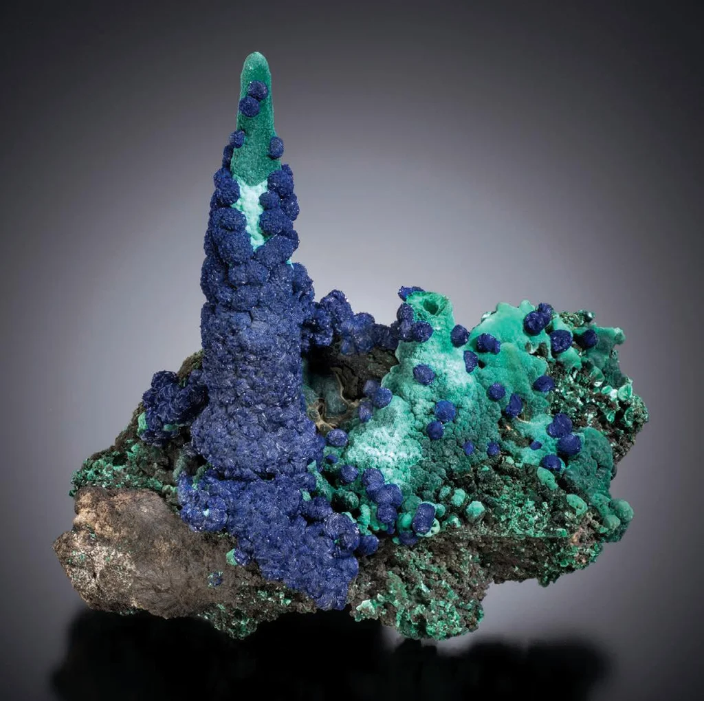 Azurite from Holbrook Mine, Copper Queen Mine, Arizona, USA image