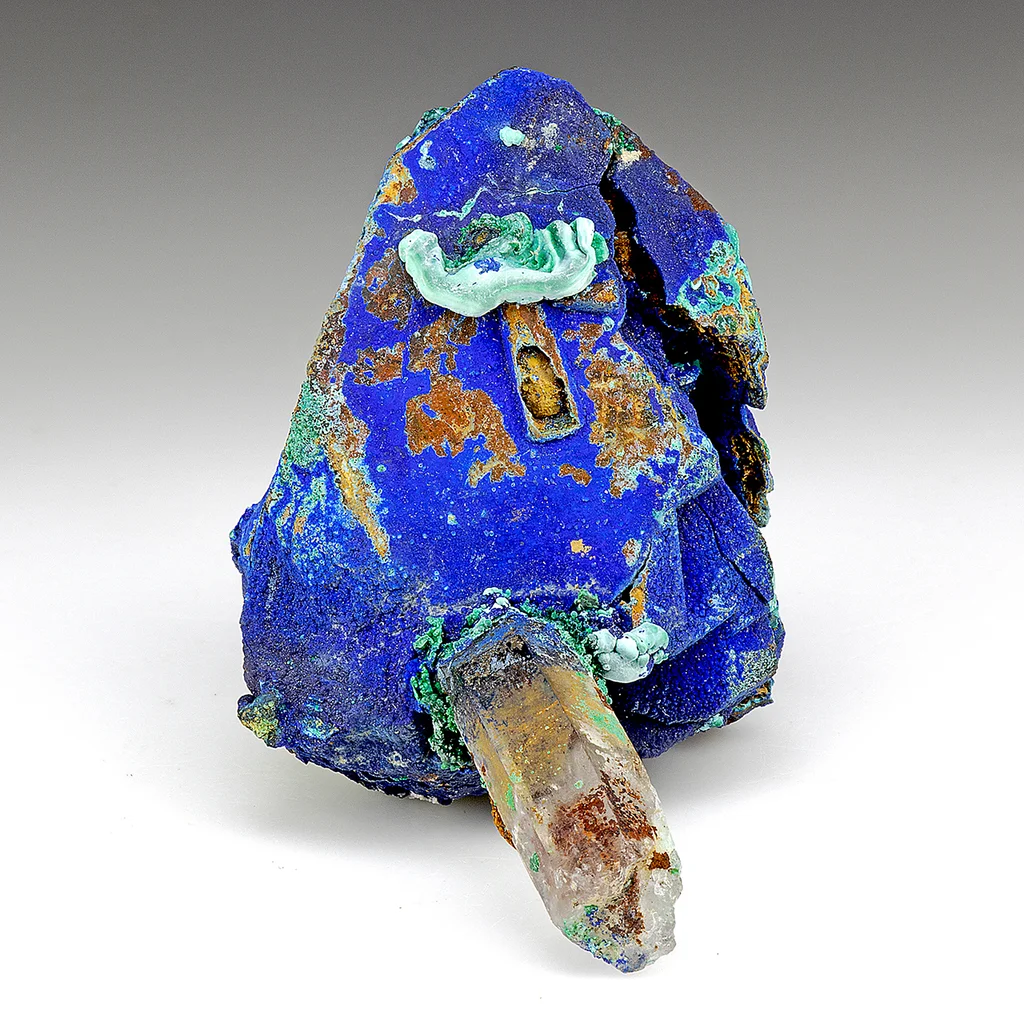 Azurite from La Gardette Mine, Auvergne-Rhône-Alpes, France image