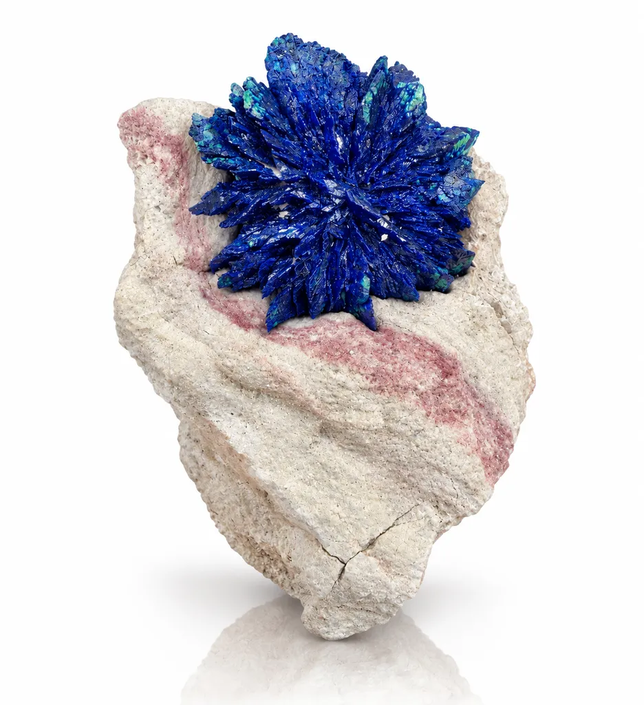 Azurite from Maroc, Région Drâa-Tafilalet, Province de Midelt, District minier de Mibladen image