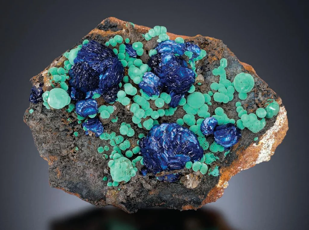 Azurite from Morenci Mine, Morenci, Arizona, USA image