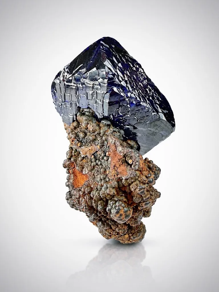 Azurite from Morocco, Drâa-Tafilalet Region, Bou Azzer Mine - image 2