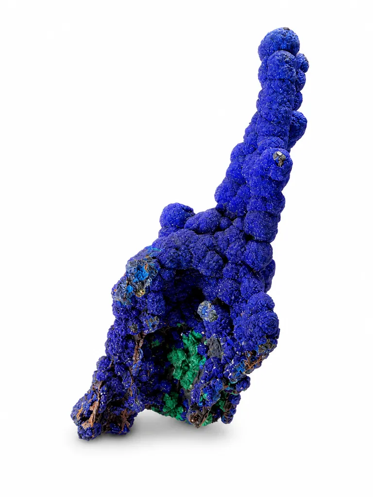 Azurite from Morocco, Drâa-Tafilalet Region, Midelt Province, Mibladen Mining District, Aouli image