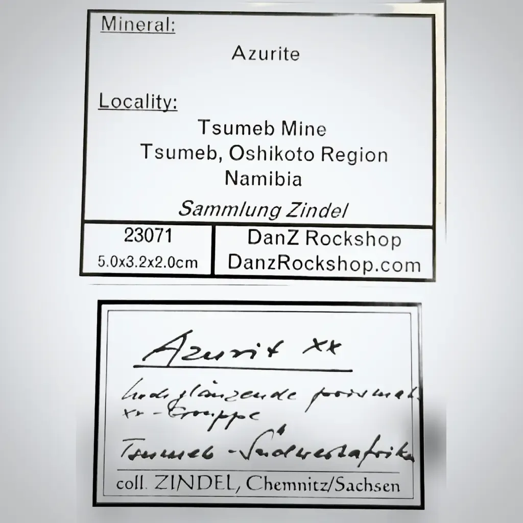 Azurite from Namibia, Oshikoto Region, Tsumeb - image 2