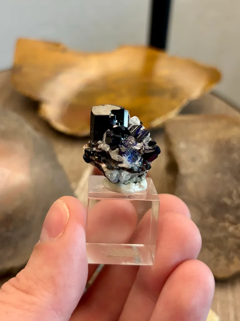 Azurite from Namibia, Oshikoto Region, Tsumeb image