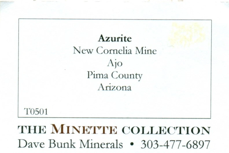 Azurite from New Cornelia Mine, Ajo, Arizona, USA - image 5