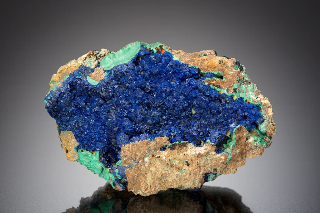 Azurite from Slovakia, Banská Bystrica Region, Špania Dolina image
