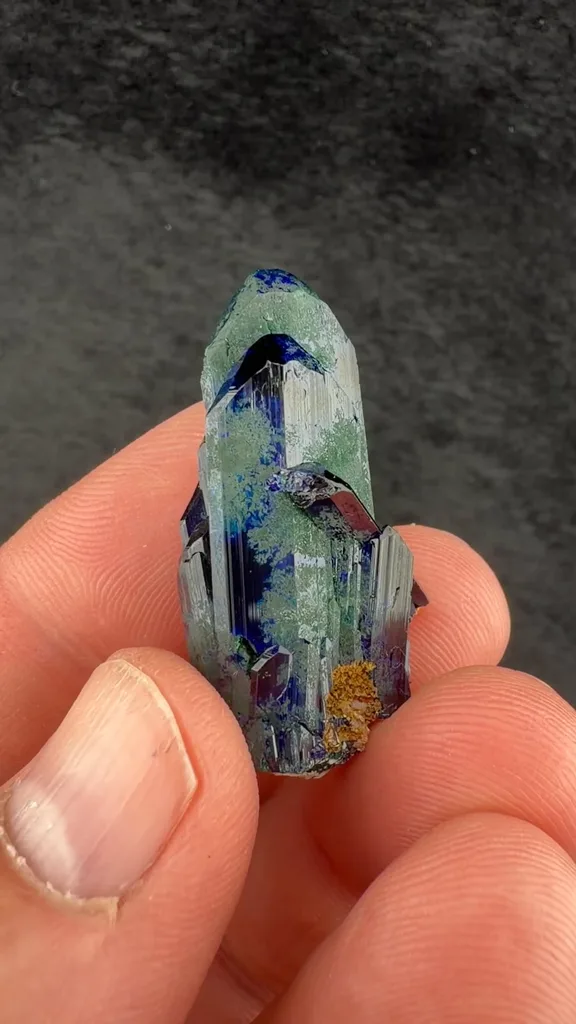 Azurite from Touissit, Oriental Region, Morocco - image 2