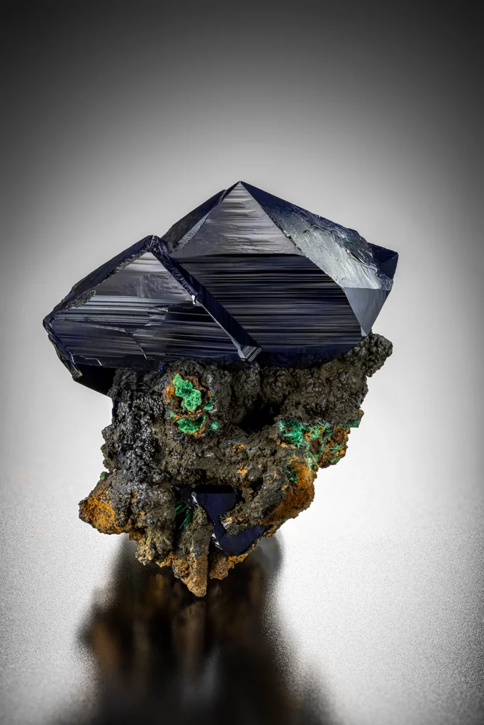 Azurite from Touissit, Oriental Region, Morocco image
