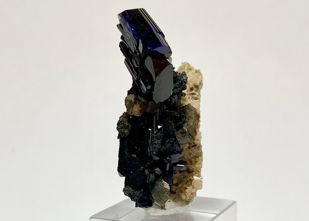 Azurite from Touissit, Oriental Region, Morocco image