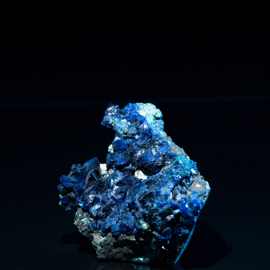 Azurite from Touissit, Oriental Region, Morocco - image 3