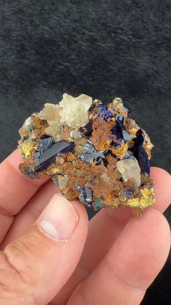 Azurite from Touissit, Oriental Region, Morocco - image 2