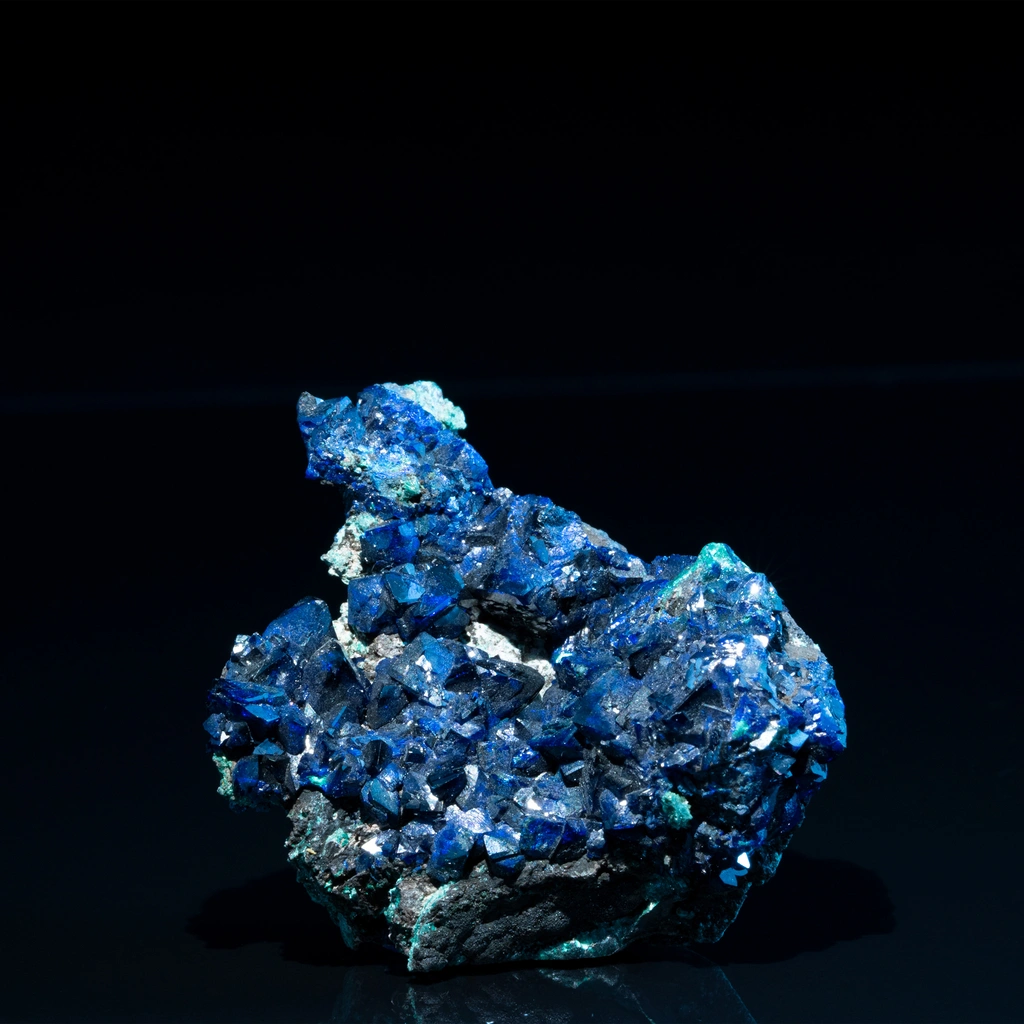 Azurite from Touissit, Oriental Region, Morocco image