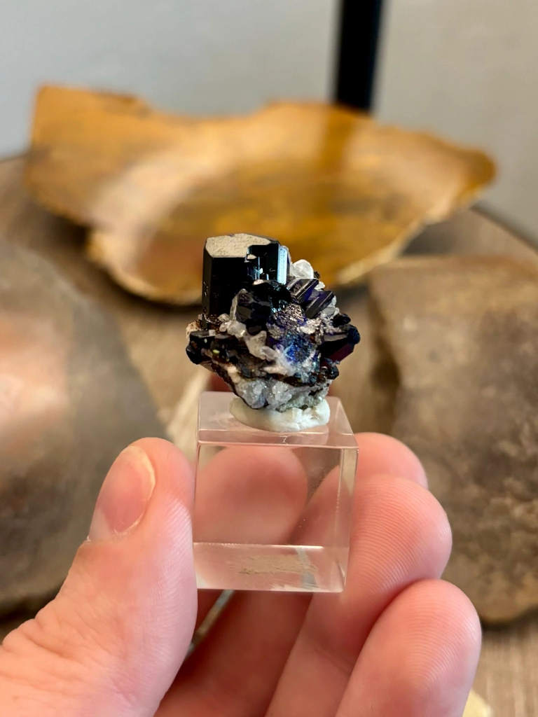 Azurite from Tsumeb, Oshikoto Region, Namibia image