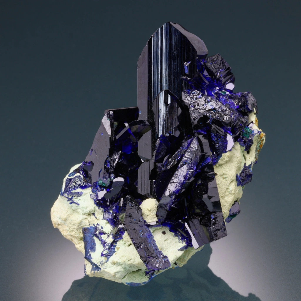 Azurite from Tsumeb, Oshikoto Region, Namibia image