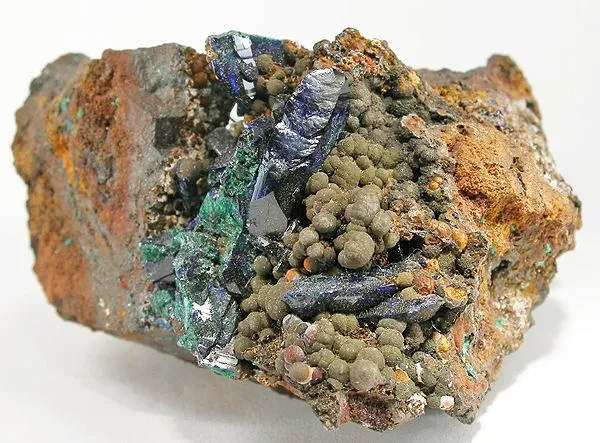 Azurite, Goethite image