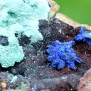 Azurite Hematite Malachite 252 grams - Le Moulinal Mine, Rayssac, Castres, Tarn, Occitanie, France - image 5