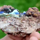 Azurite Hematite Malachite 252 grams - Le Moulinal Mine, Rayssac, Castres, Tarn, Occitanie, France - image 8