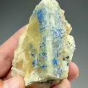 Azurite in Calcite - image 2