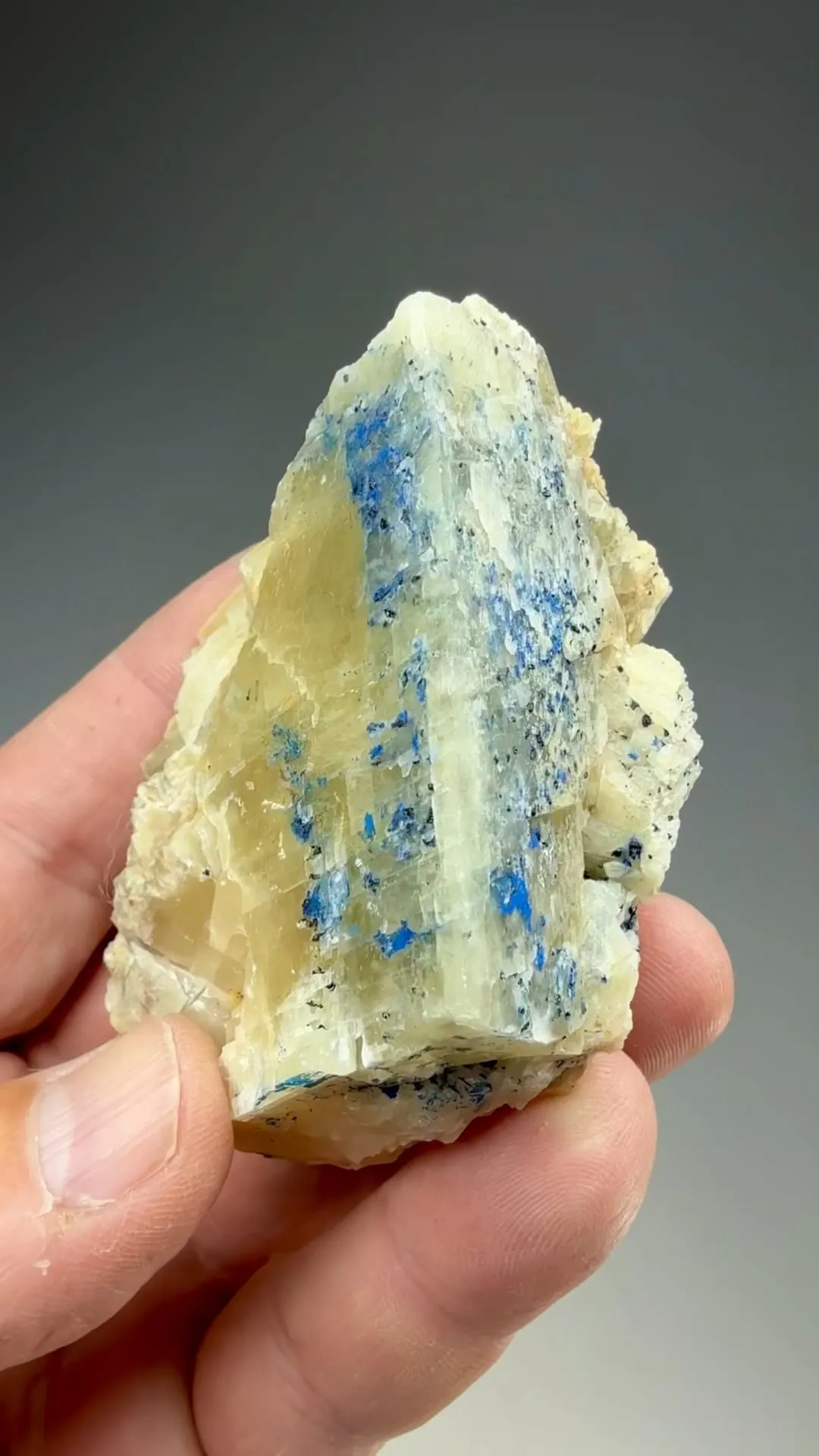 Azurite in Calcite - image 2