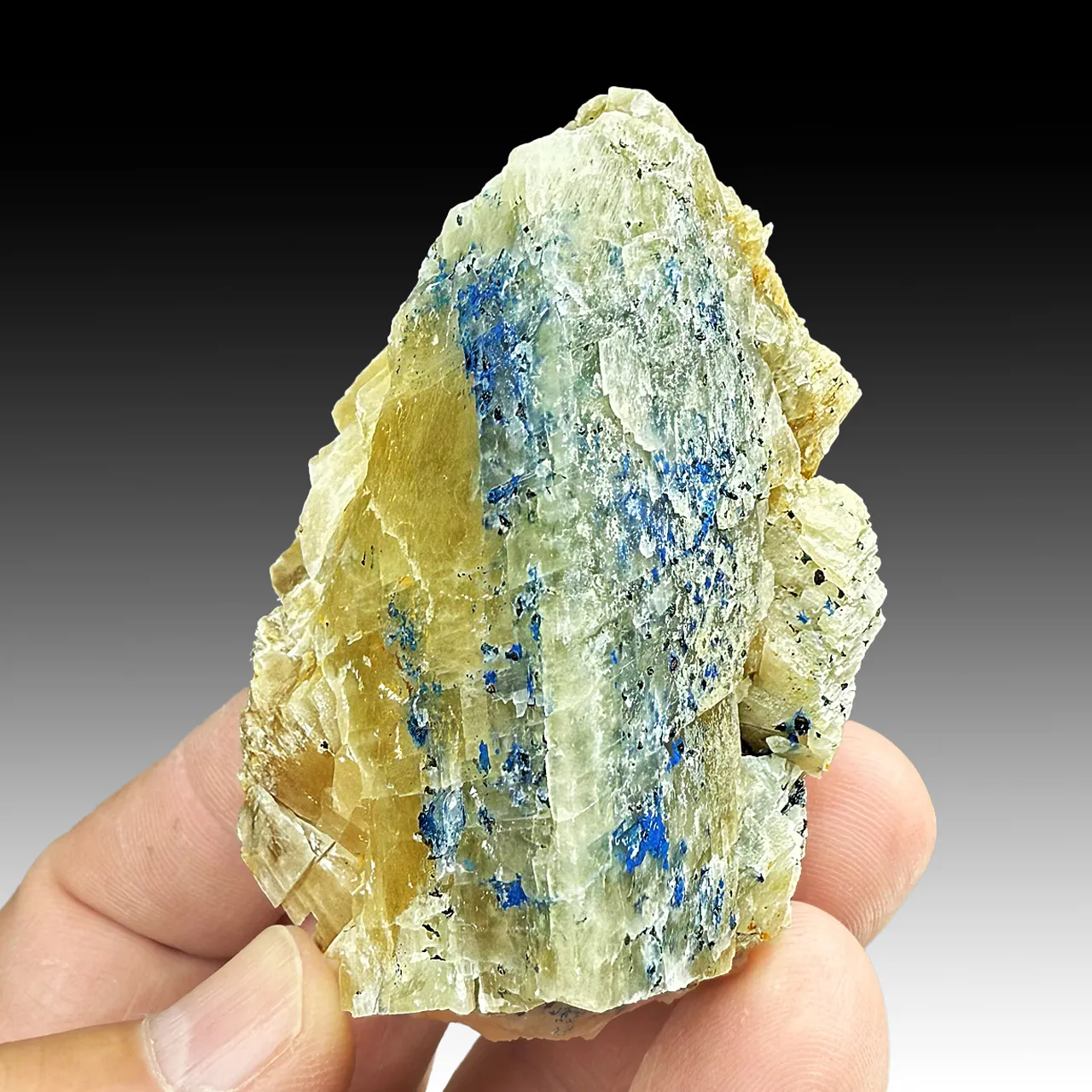 Azurite in Calcite - image 1