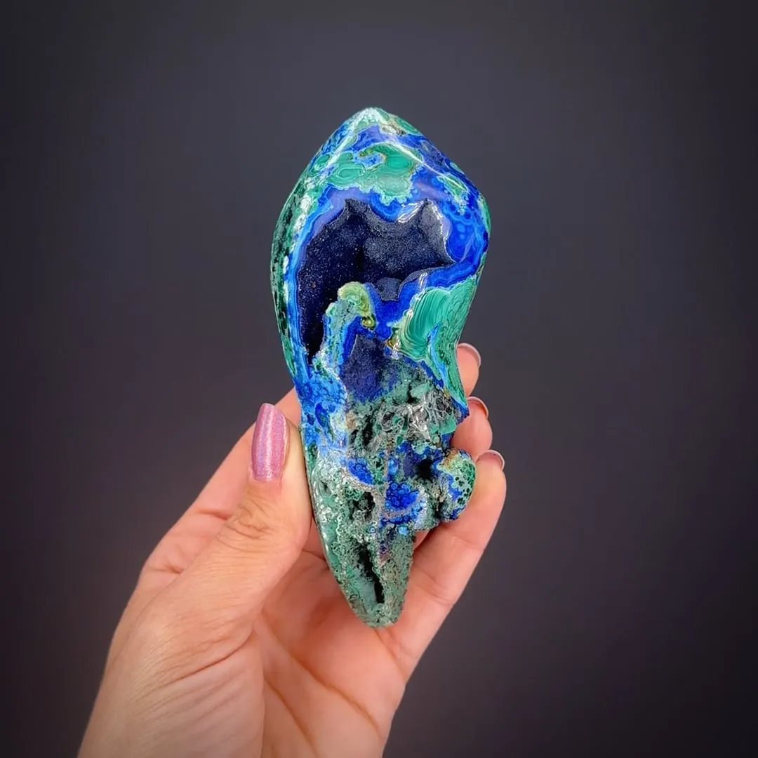 Azurite in Malachite (late 1800's) - image 1