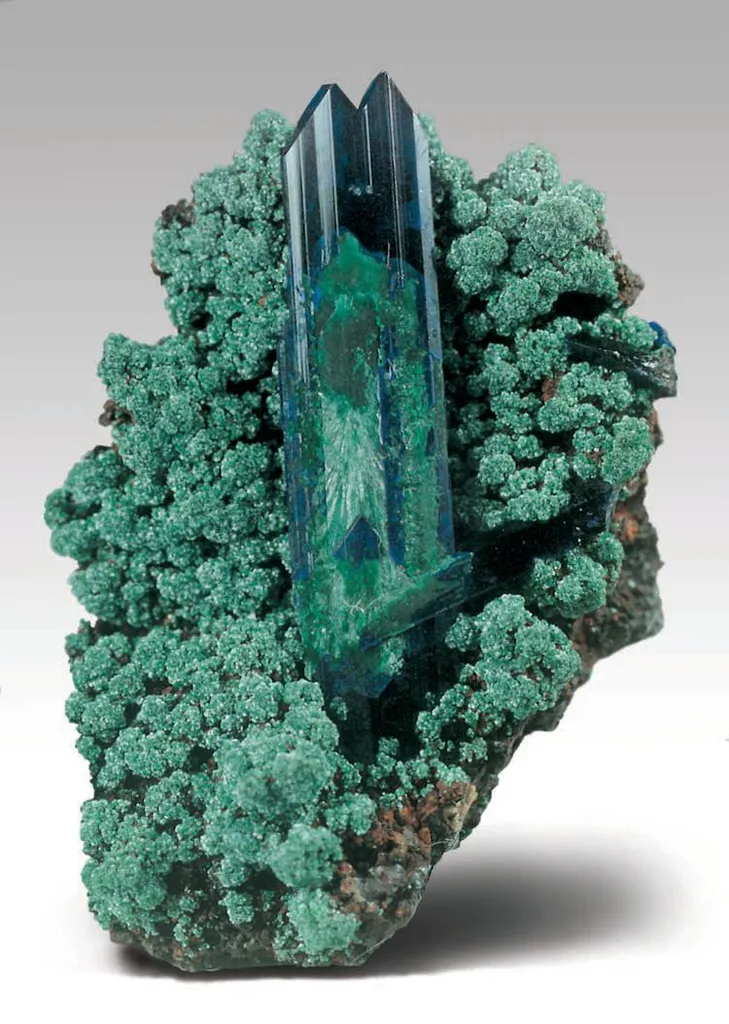 Azurite, Malachite, Conichalcite image