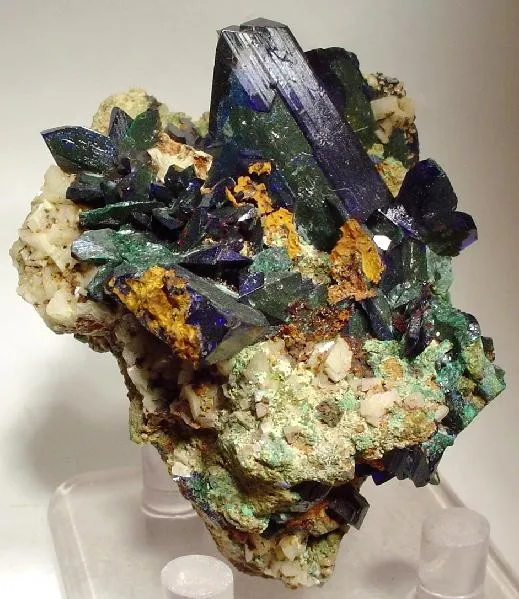 Azurite, Malachite, Dolomite image