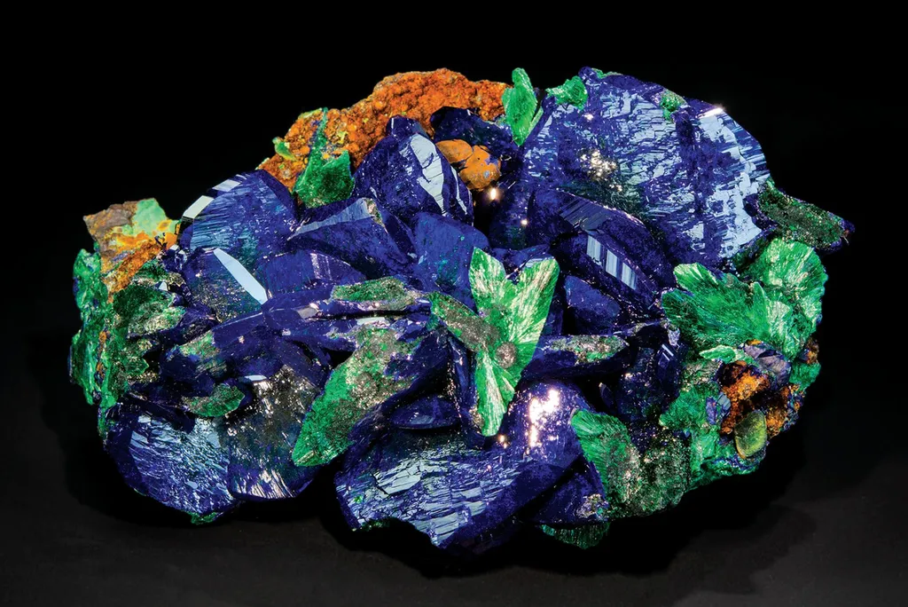Azurite, Malachite, Goethite image