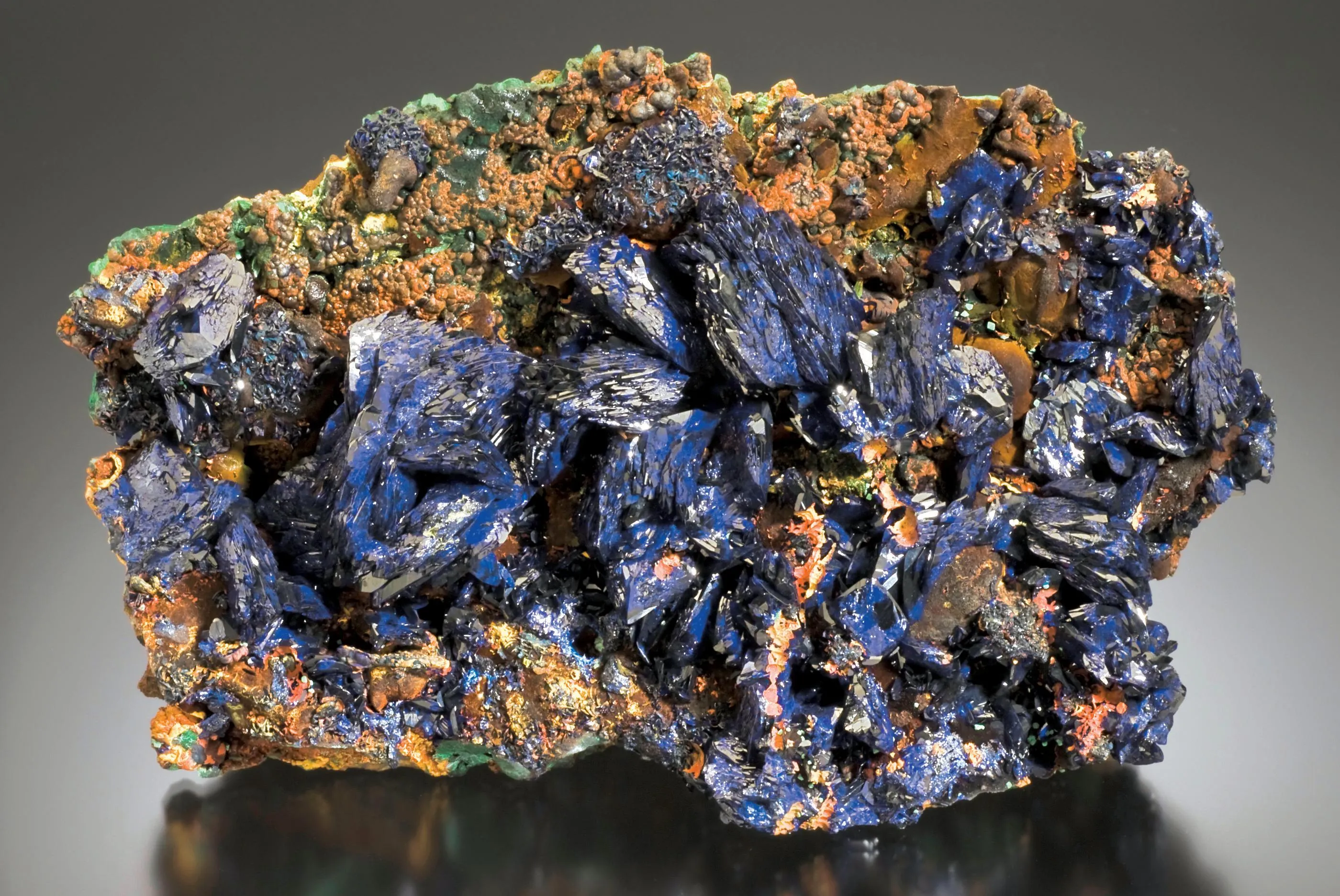 Azurite, Malachite, limonite - image 1