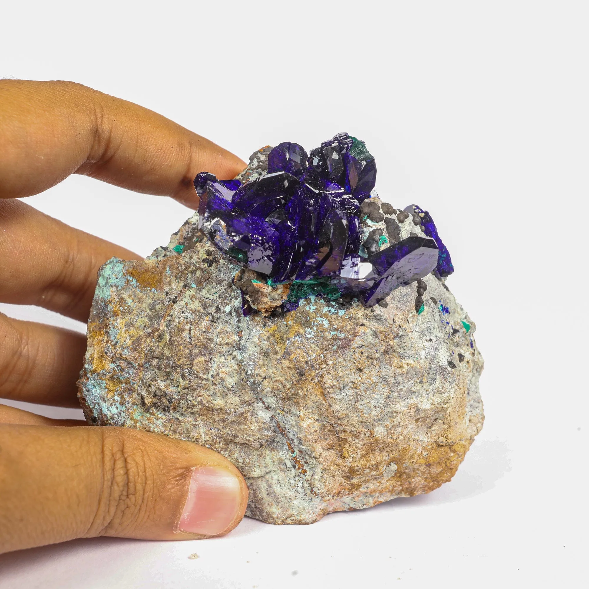 Azurite-Malachite Natural Mineral Specimen - image 5