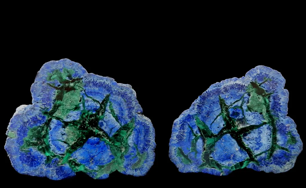 Azurite / Malachite: nodule scié - poli: USA image