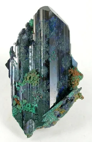 Azurite, Malachite, Olivenite, Duftite image