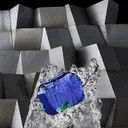 Azurite, Milpillas Mine, Cuitaca, Santa Cruz Municipality, Sonora, Mexico - image 2