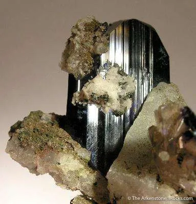 Azurite on Anglesite - image 2