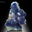 Azurite on Aragonite from Helmand Afghanistan - image 1