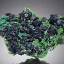 Azurite on ARSENTSUMBITE ps. after Mimetite - image 1