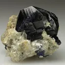 Azurite on Cerussite - image 1
