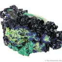 Azurite on Cerussite Twin - image 2